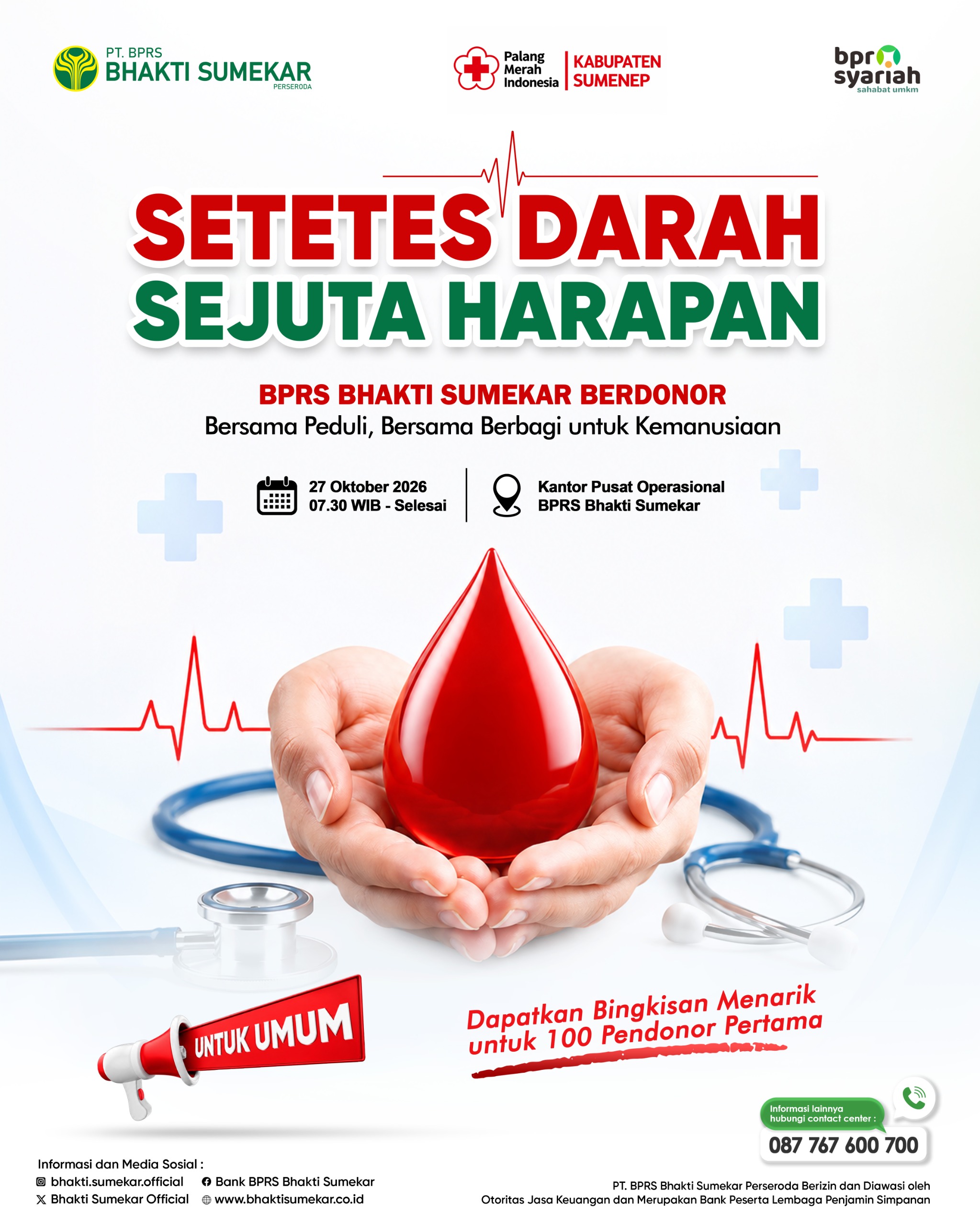 SETETES DARAH, SEJUTA HARAPAN
