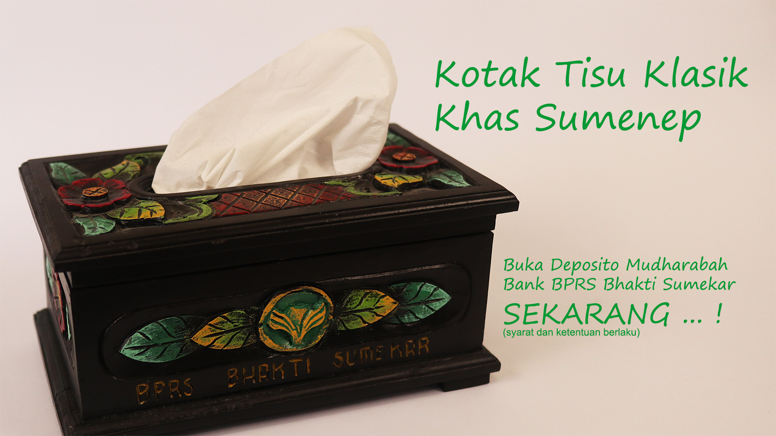 Ingin kotak tisu klasik khas Sumenep di atas meja Anda ...!